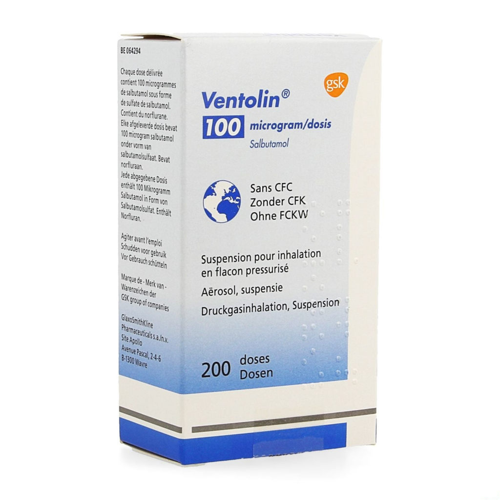 Ventolin Aero Inhalator · 200 doses 100 mcg/dosis