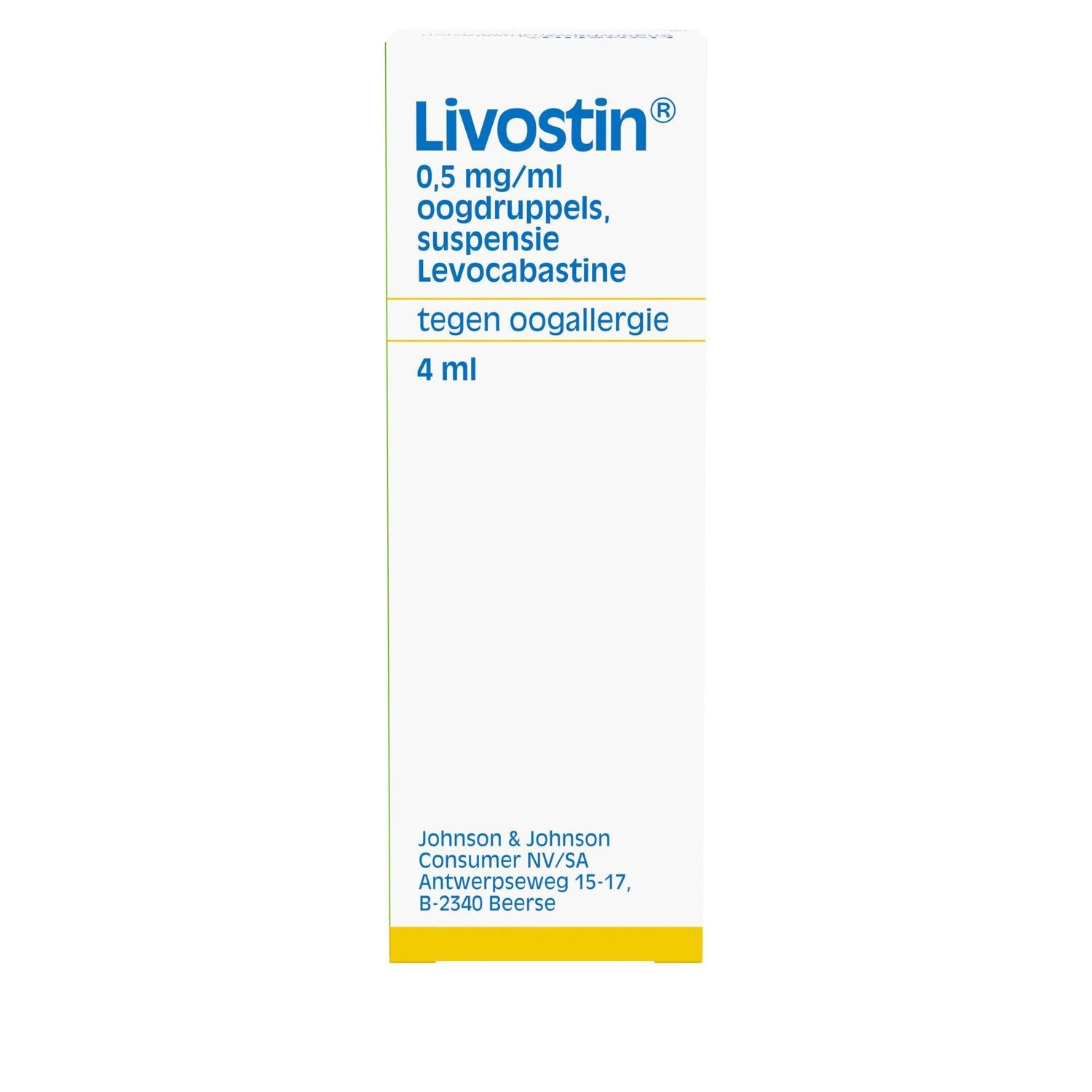 Livostin 0.5mg/ml · 4ml oogdruppels