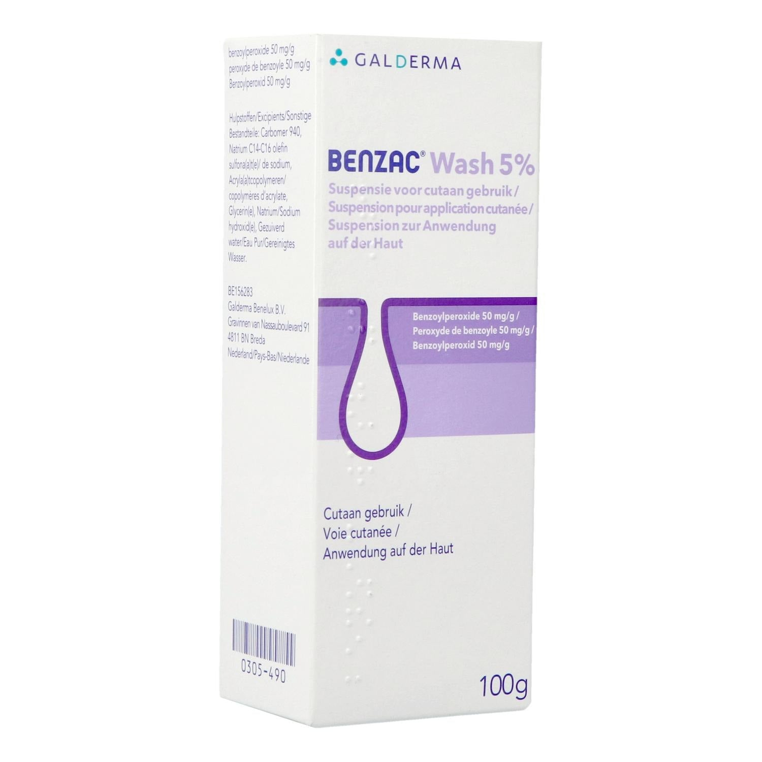 Benzac Wash 5% 100 g
