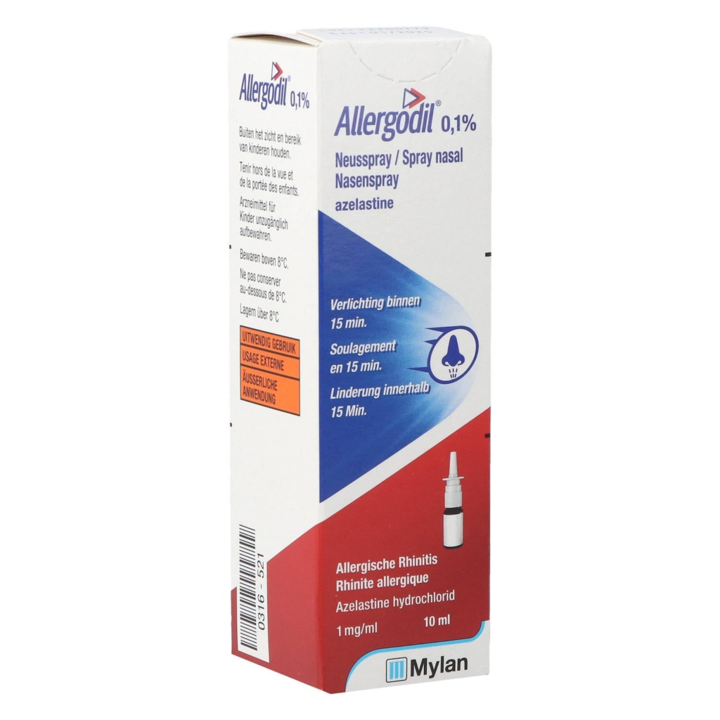 Allergodil 0,1% · 10ml neusspray