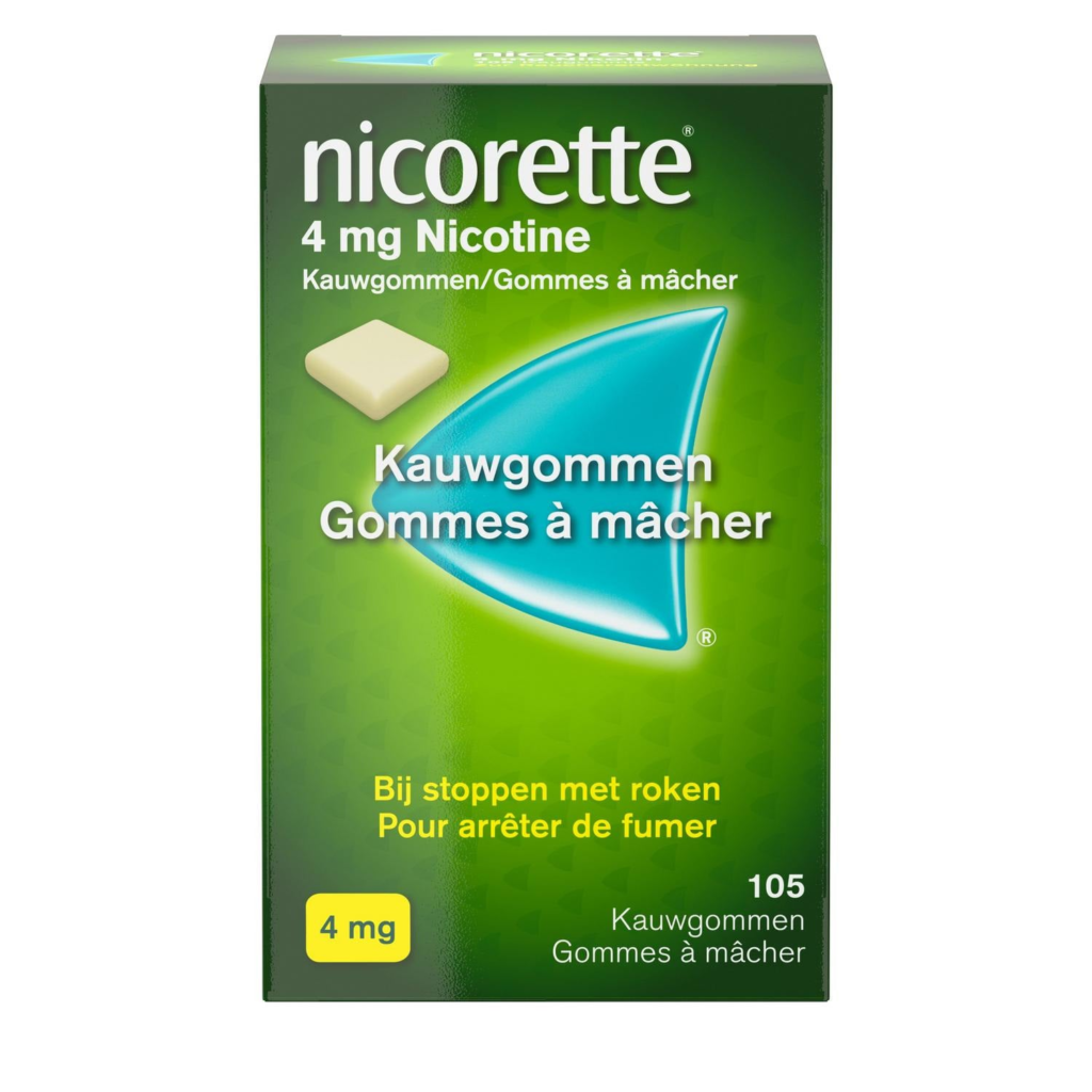 Nicorette Classic 4 mg · 105 kauwgoms