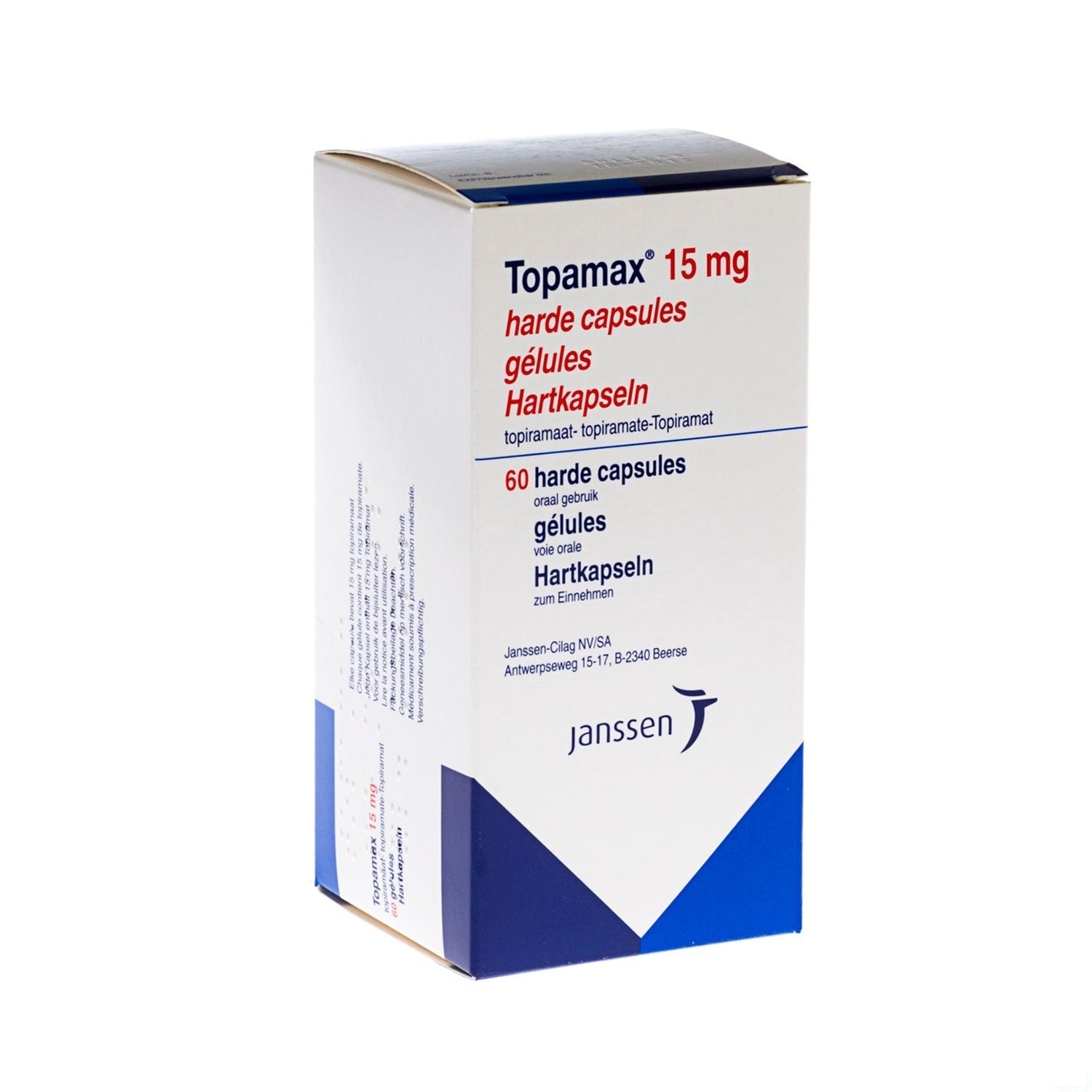 Topamax capsules met granulaat 60 × 15 mg