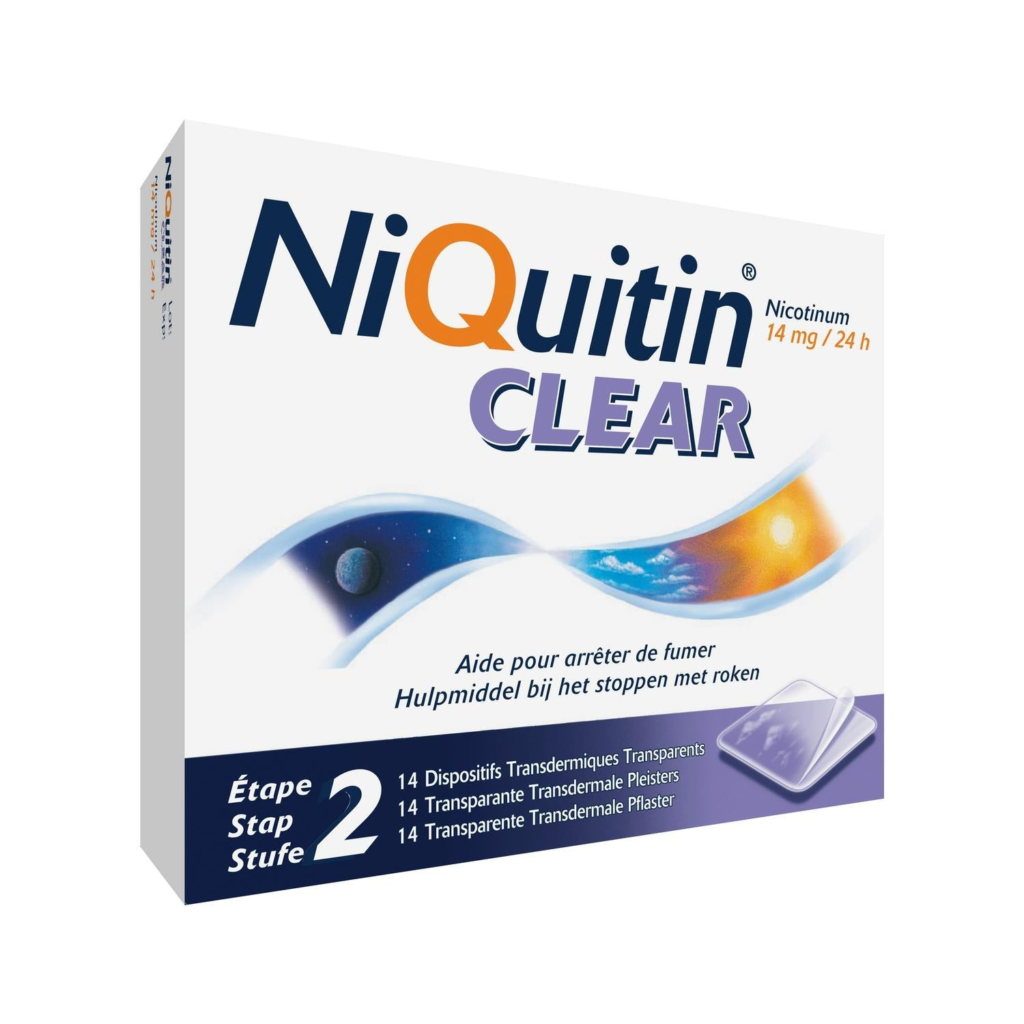 NiQuitin Clear 14 mg · 14 nicotinepleisters