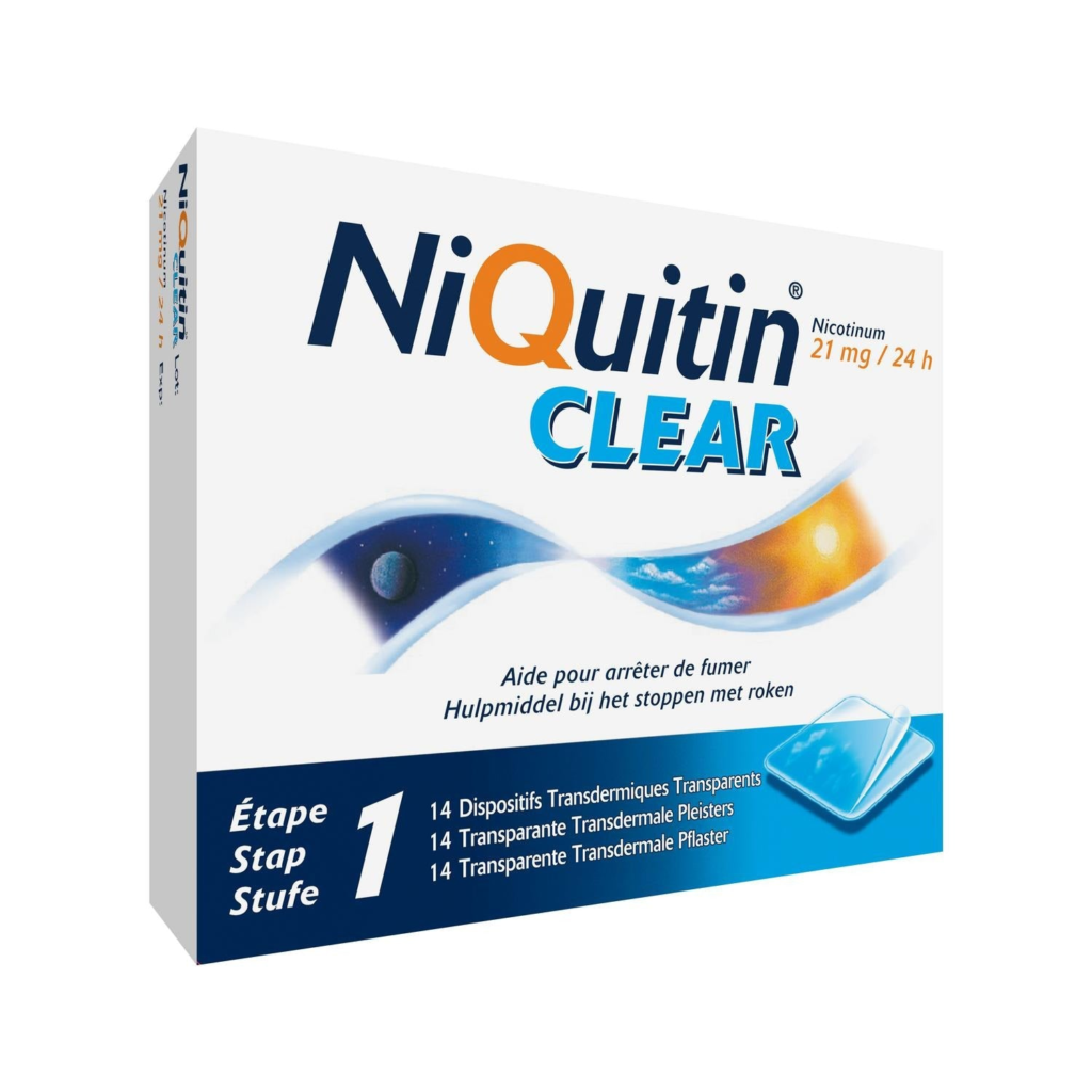 NiQuitin Clear 21 mg · 14 nicotinepleisters