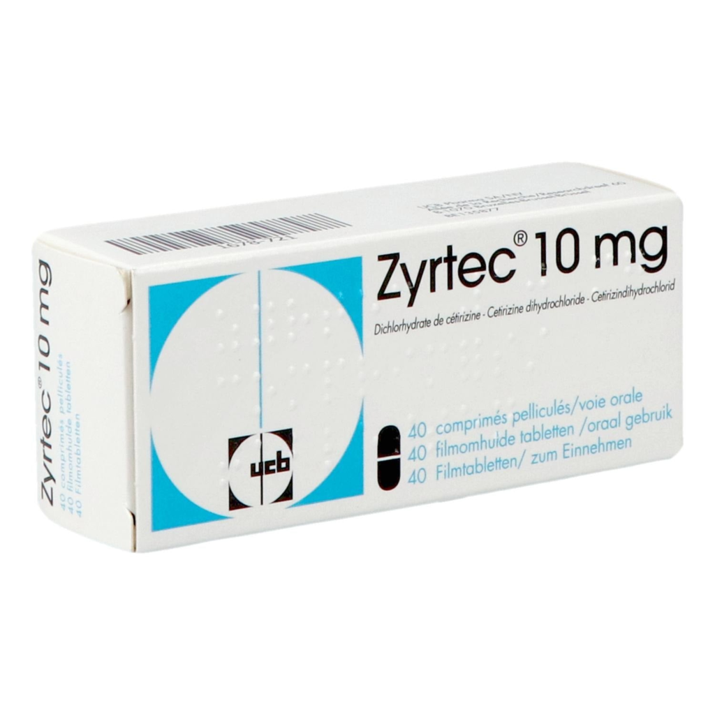 Zyrtec 10mg · 40 filmomhulde tabletten