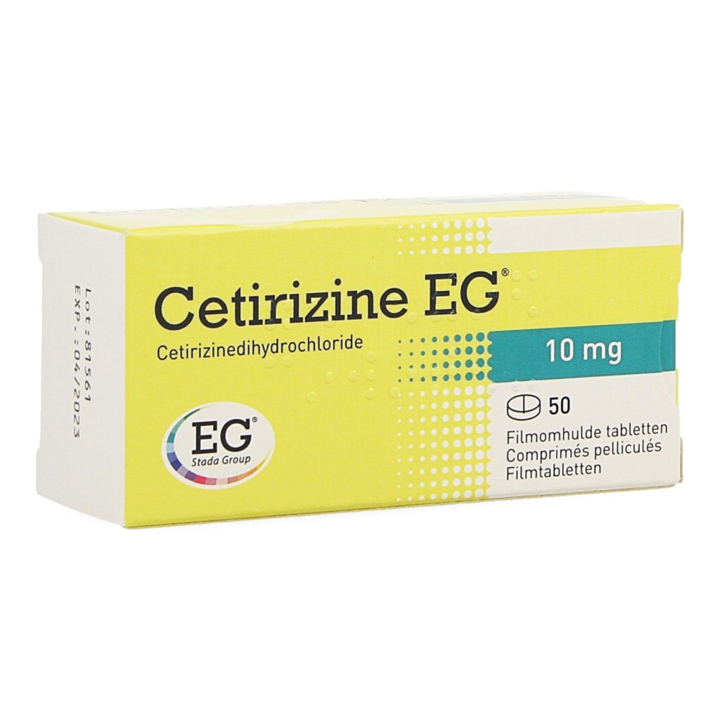 Cetirizine EG 10mg · 50 filmomhulde tabletten