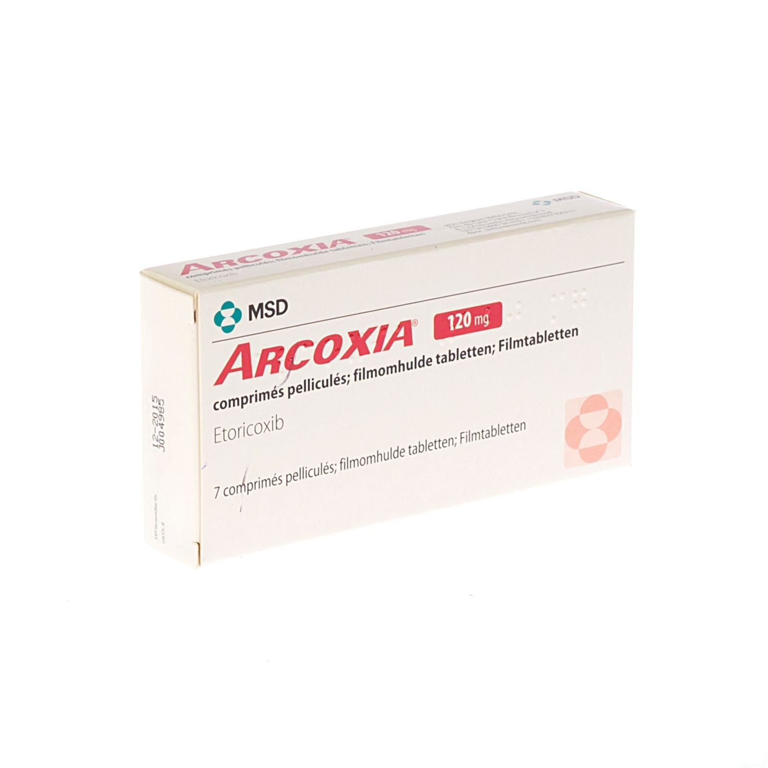 Arcoxia 120 mg · 7 tabletten