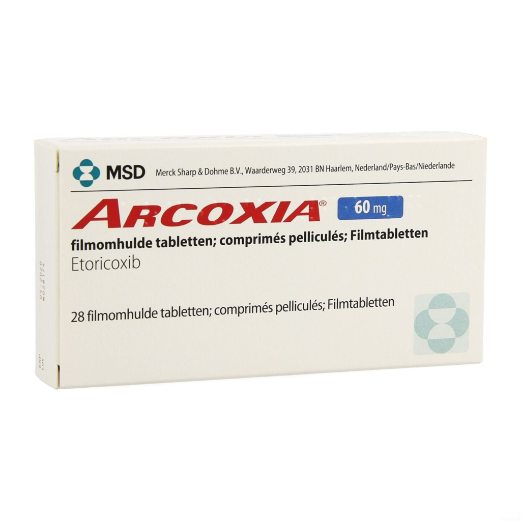 Arcoxia 60 mg · 28 tabletten