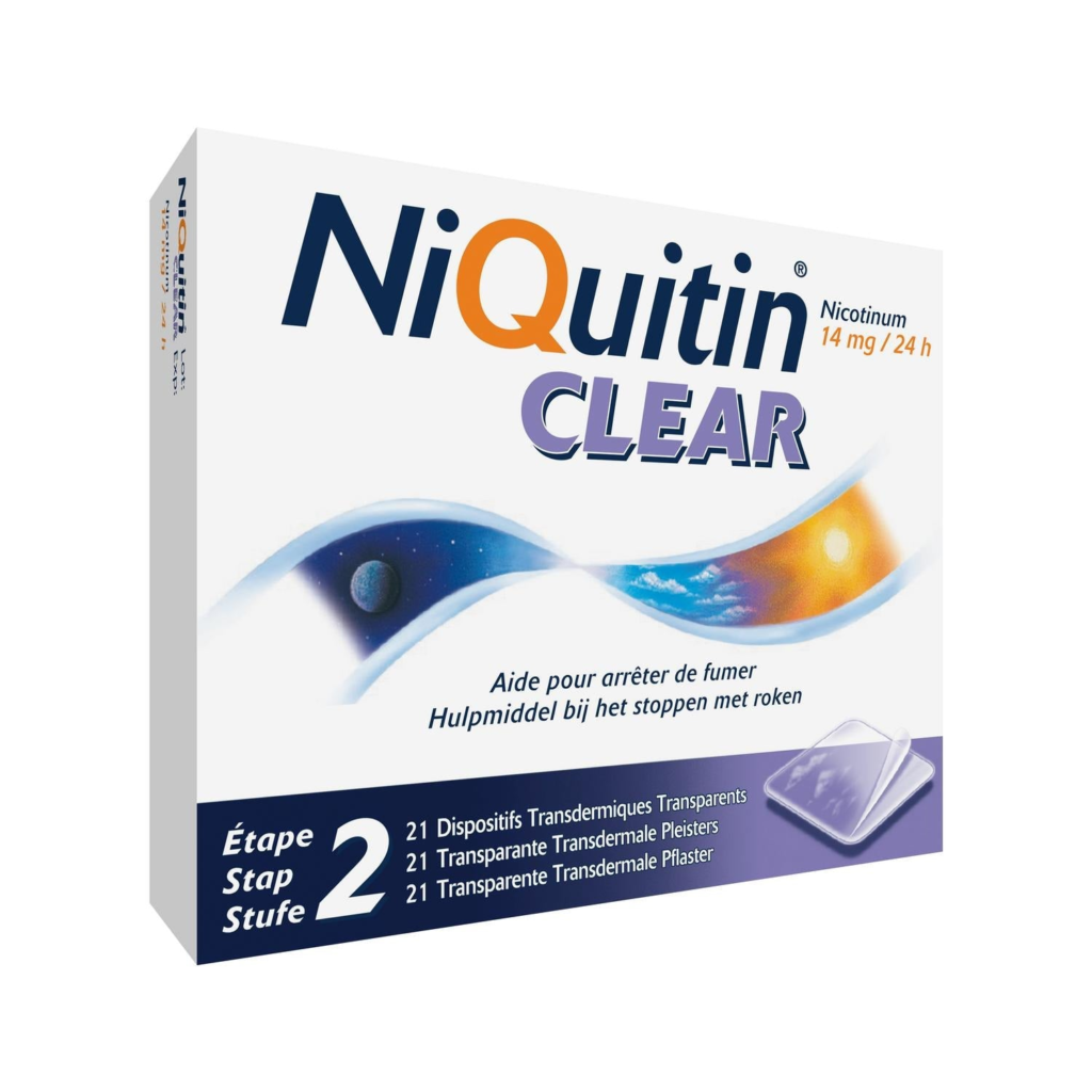 NiQuitin Clear 14 mg · 21 nicotinepleisters