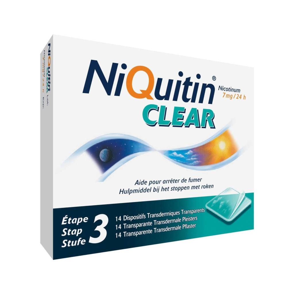 NiQuitin Clear 7 mg · 14 nicotinepleisters