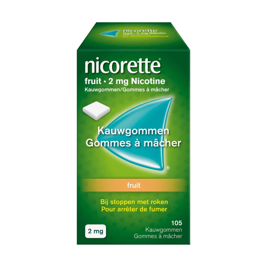 Nicorette Fruit 2 mg · 105 kauwgoms