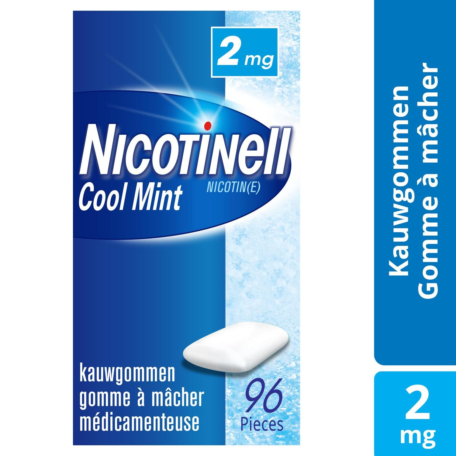 Nicotinell Cool Mint 2 mg · 96 kauwgoms