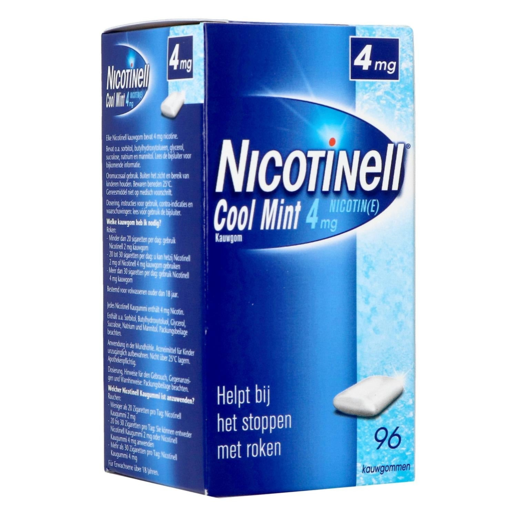 Nicotinell Cool Mint 4 mg · 96 kauwgoms