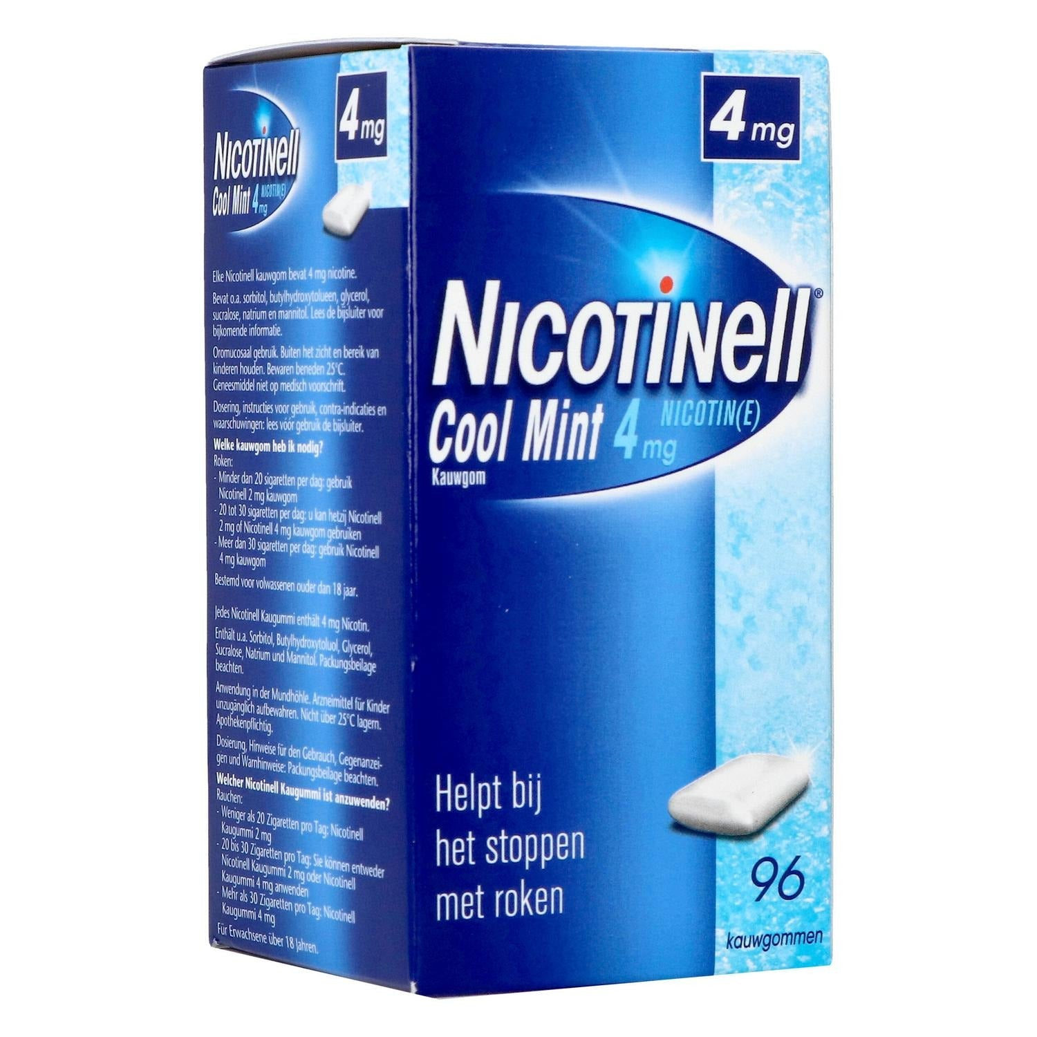 Nicotinell Cool Mint 4 mg · 96 kauwgoms