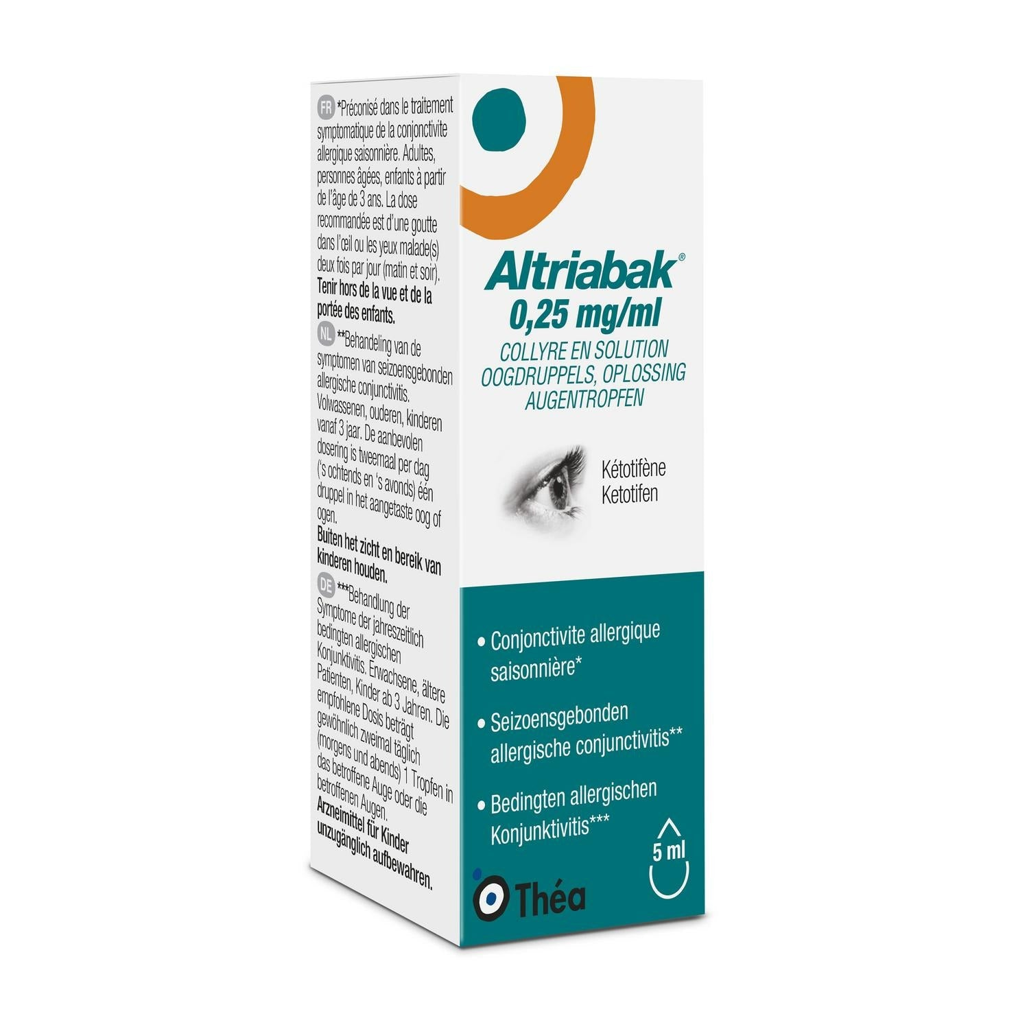 Altriabak 0,25mg/ml · 5ml Oogdruppels