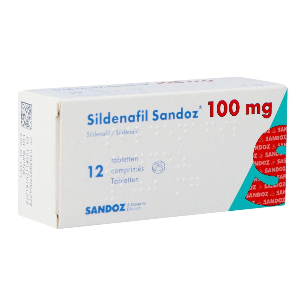 Sildenafil Sandoz 100 mg · 12 tabletten