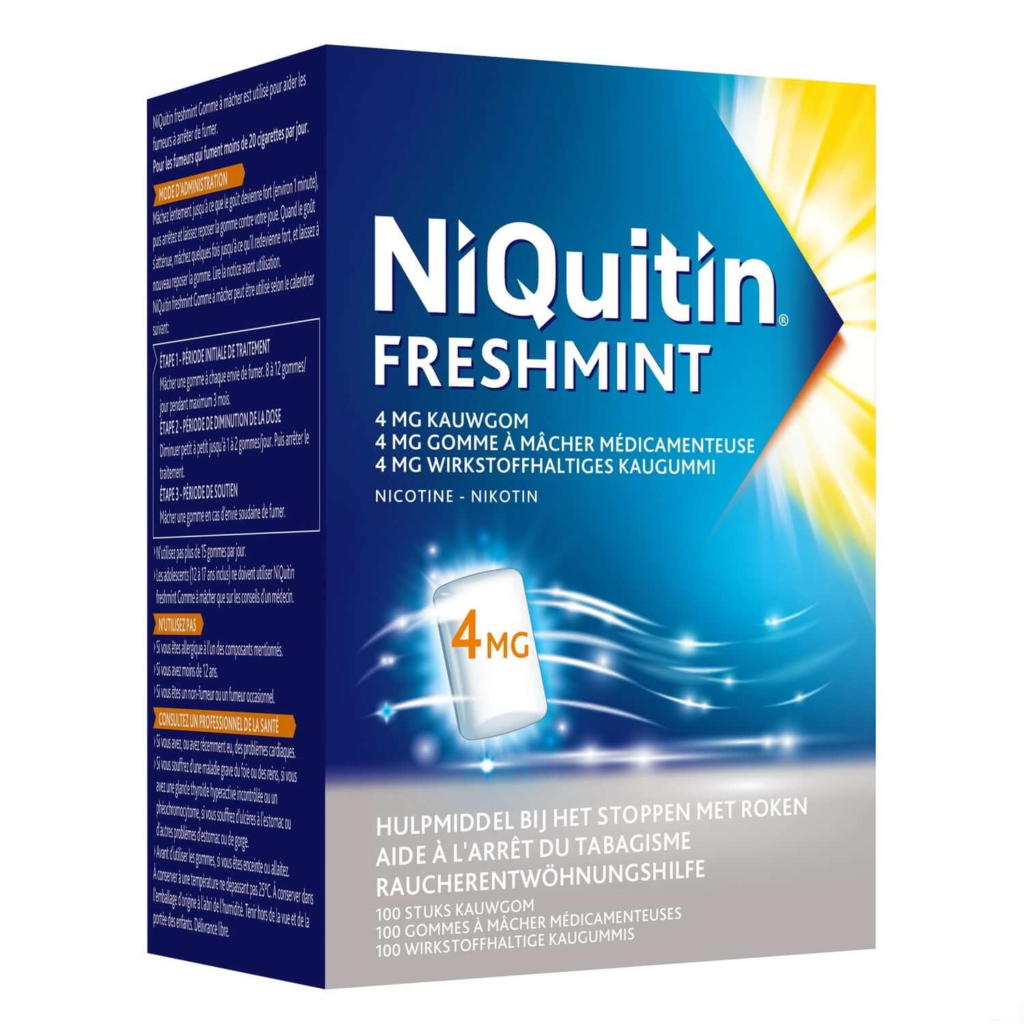 Niquitin 4 mg Munt · 100 kauwgoms