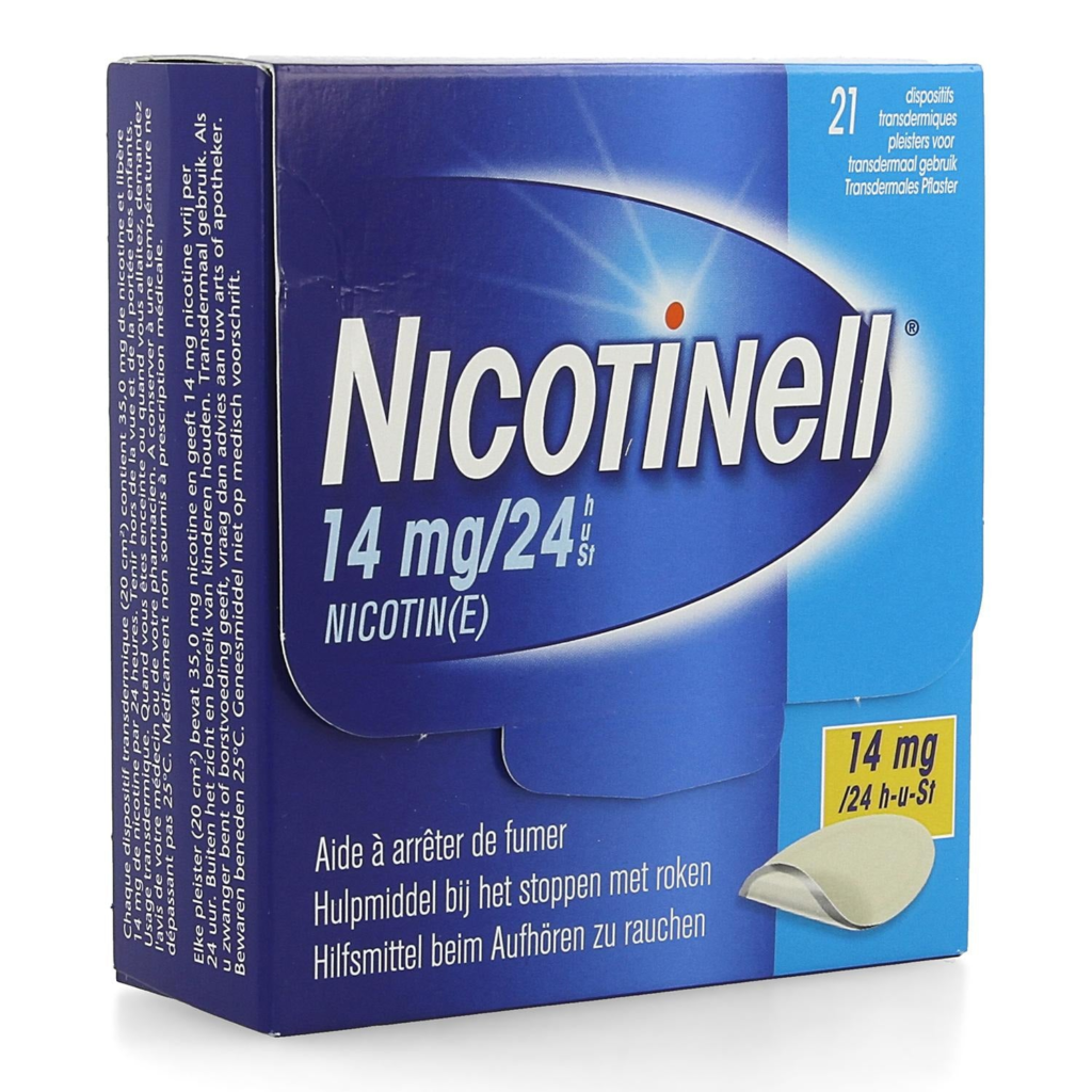 Nicotinell 14 mg/24u transdermale pleisters 21