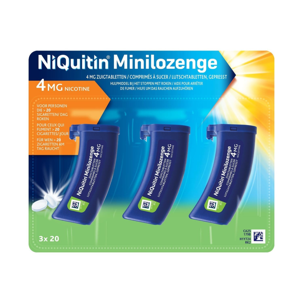 NiQuitin Minilozenge 4 mg · 60 zuigtabletten