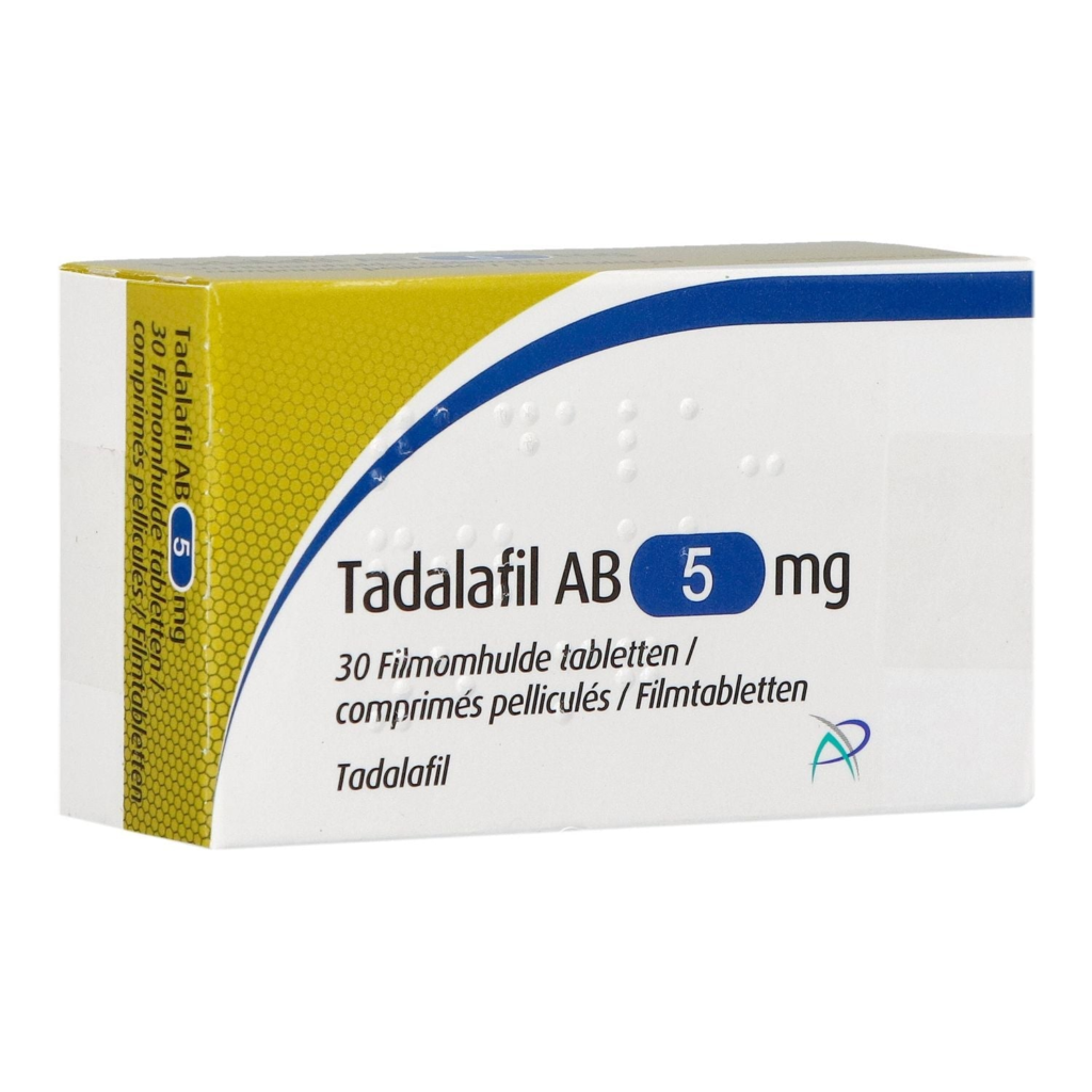 Tadalafil AB 5 mg · 30 filmomhulde tabletten