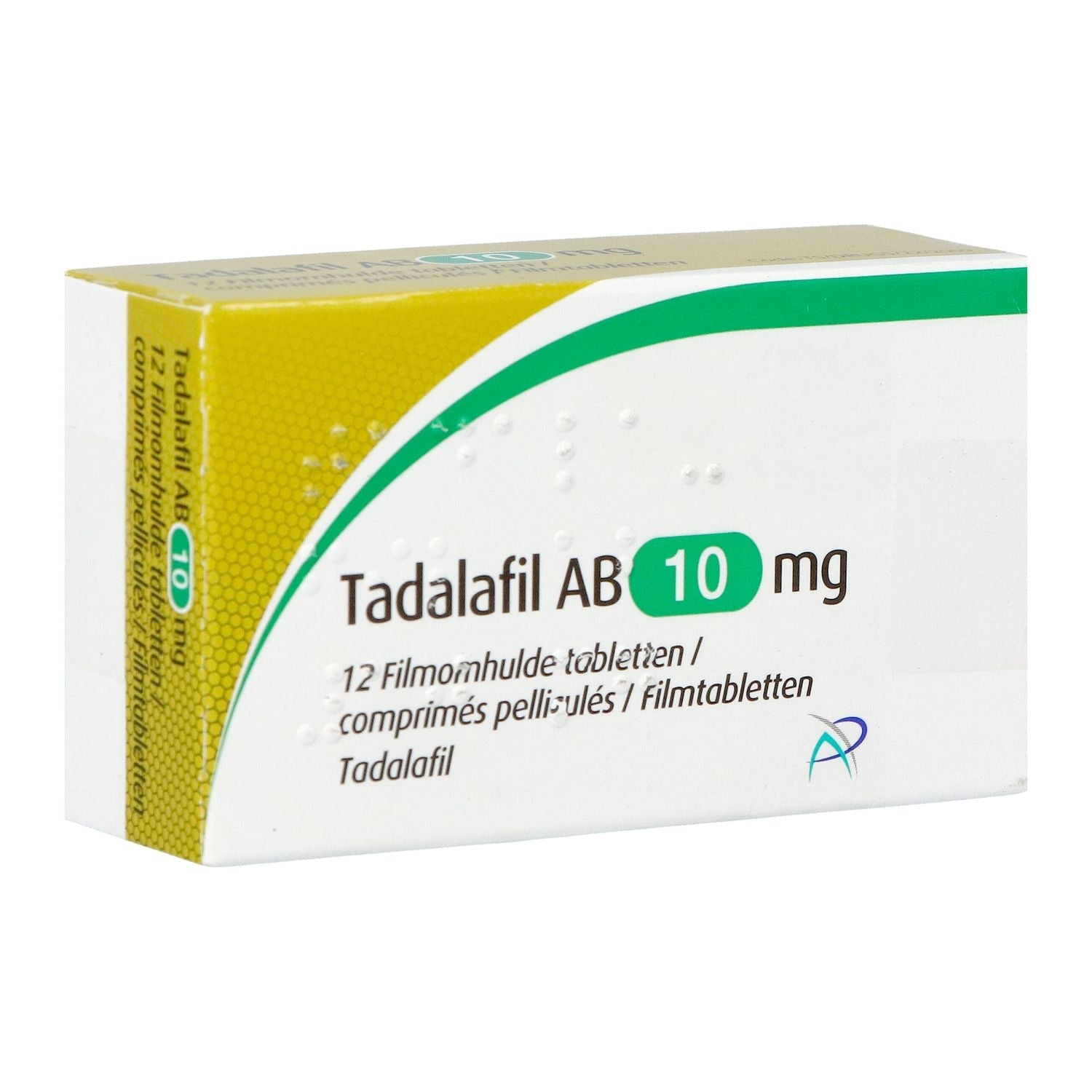 Tadalafil AB 10 mg · 12 filmomhulde tabletten