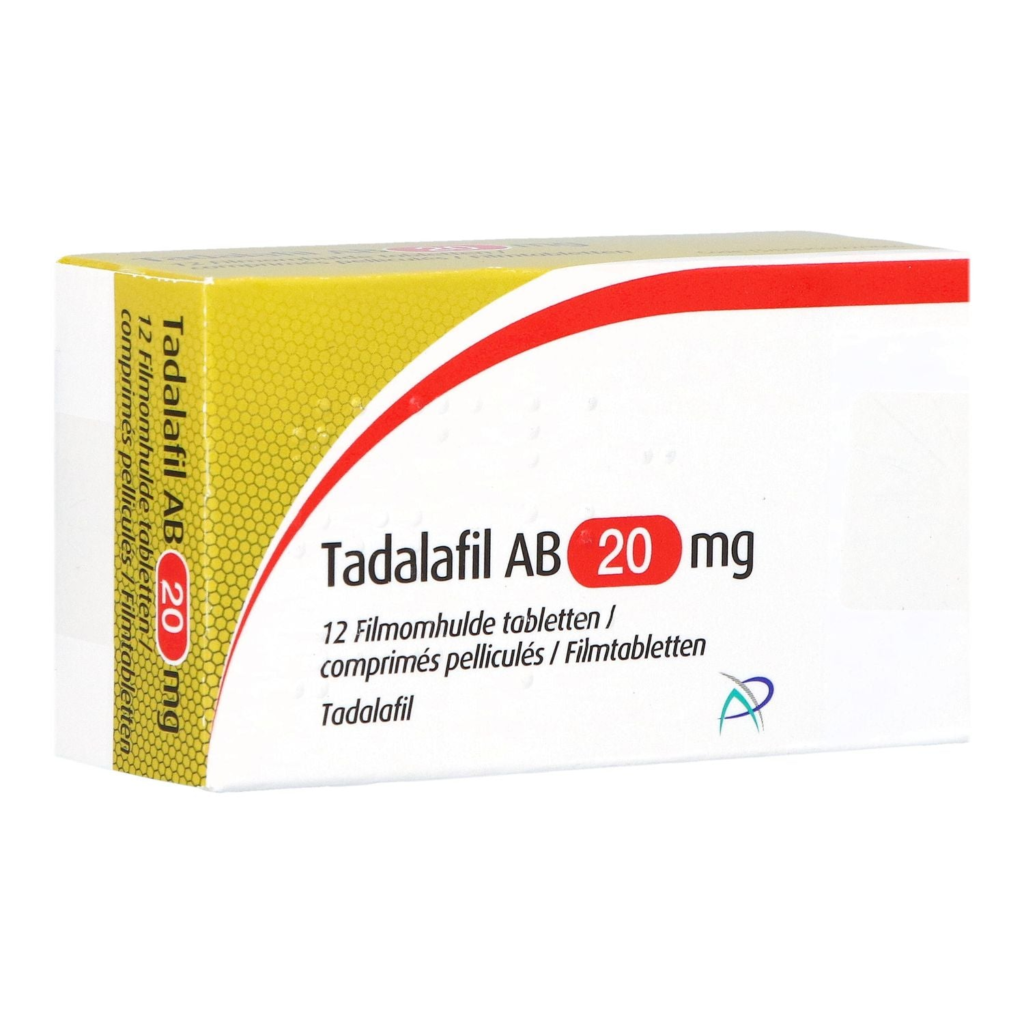 Tadalafil AB 20 mg · 12 filmomhulde tabletten