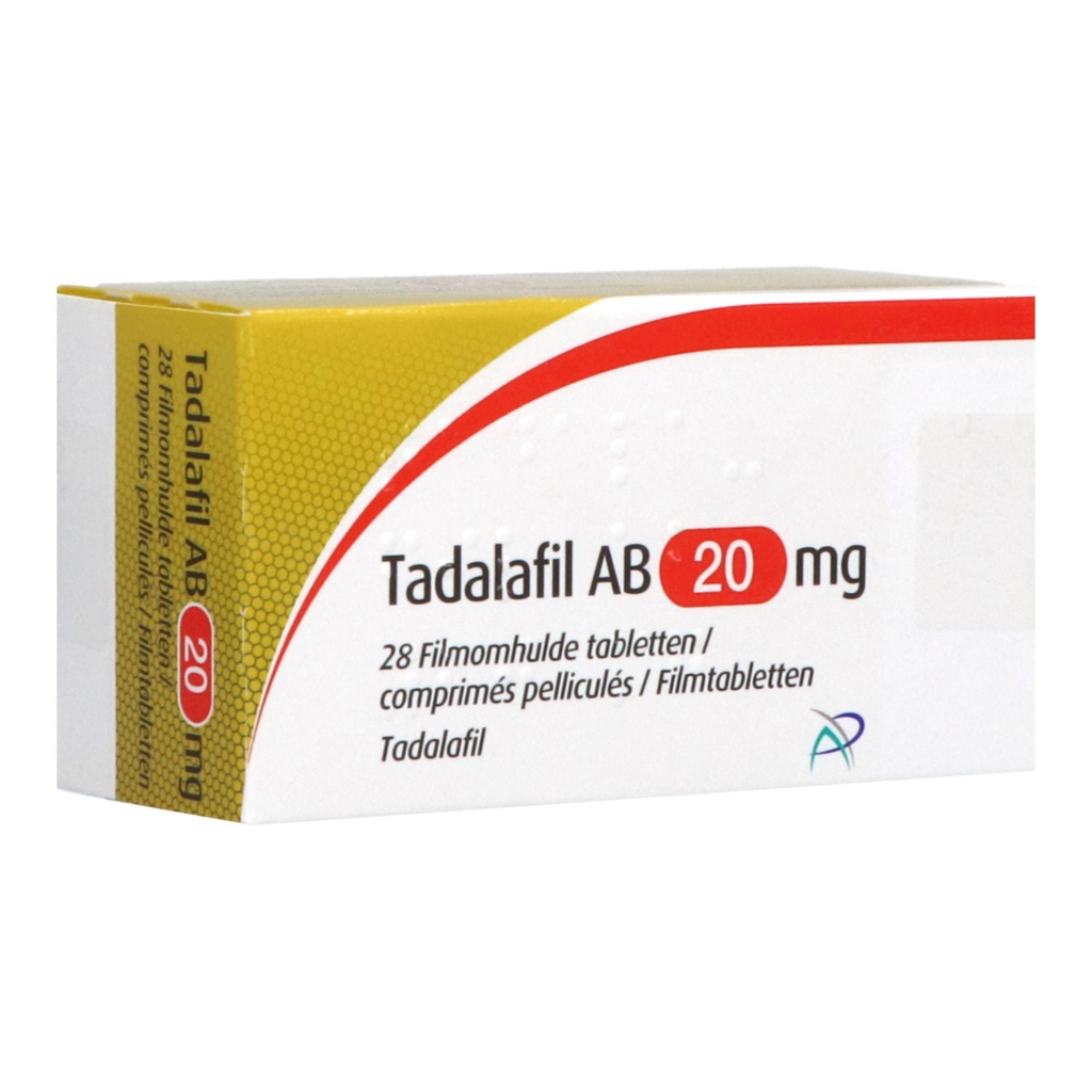 Tadalafil AB 20 mg · 28 filmomhulde tabletten