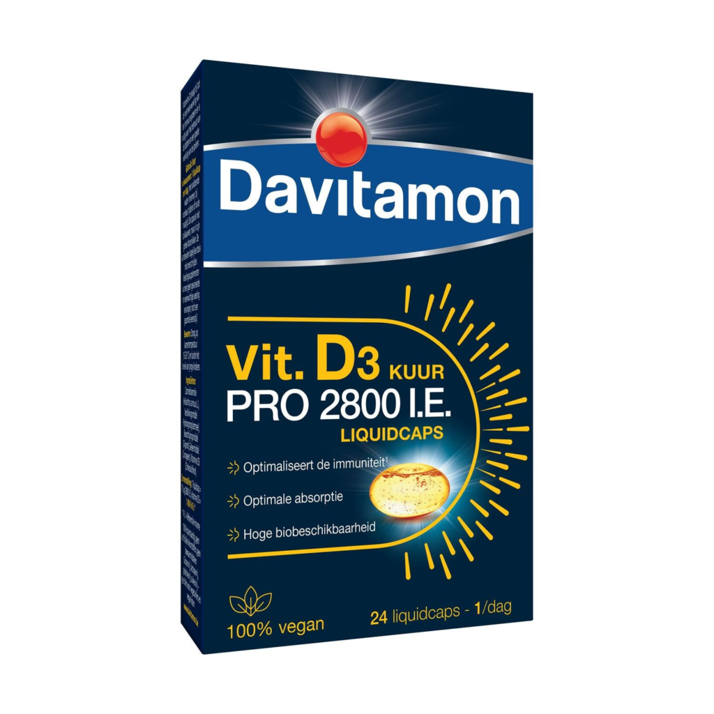 Davitamon Vitamine D3 2800 IE, 24 capsules