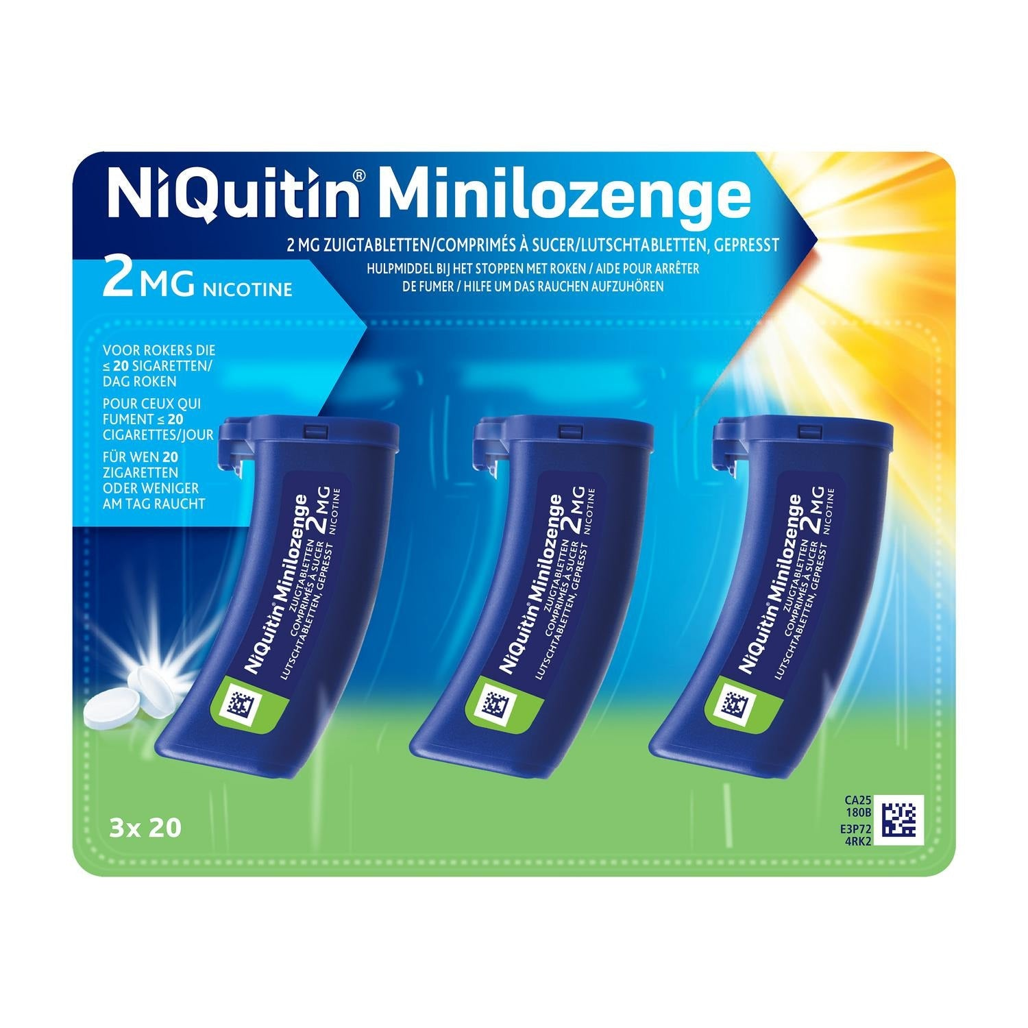 NiQuitin Minilozenge 2 mg · 60 zuigtabletten