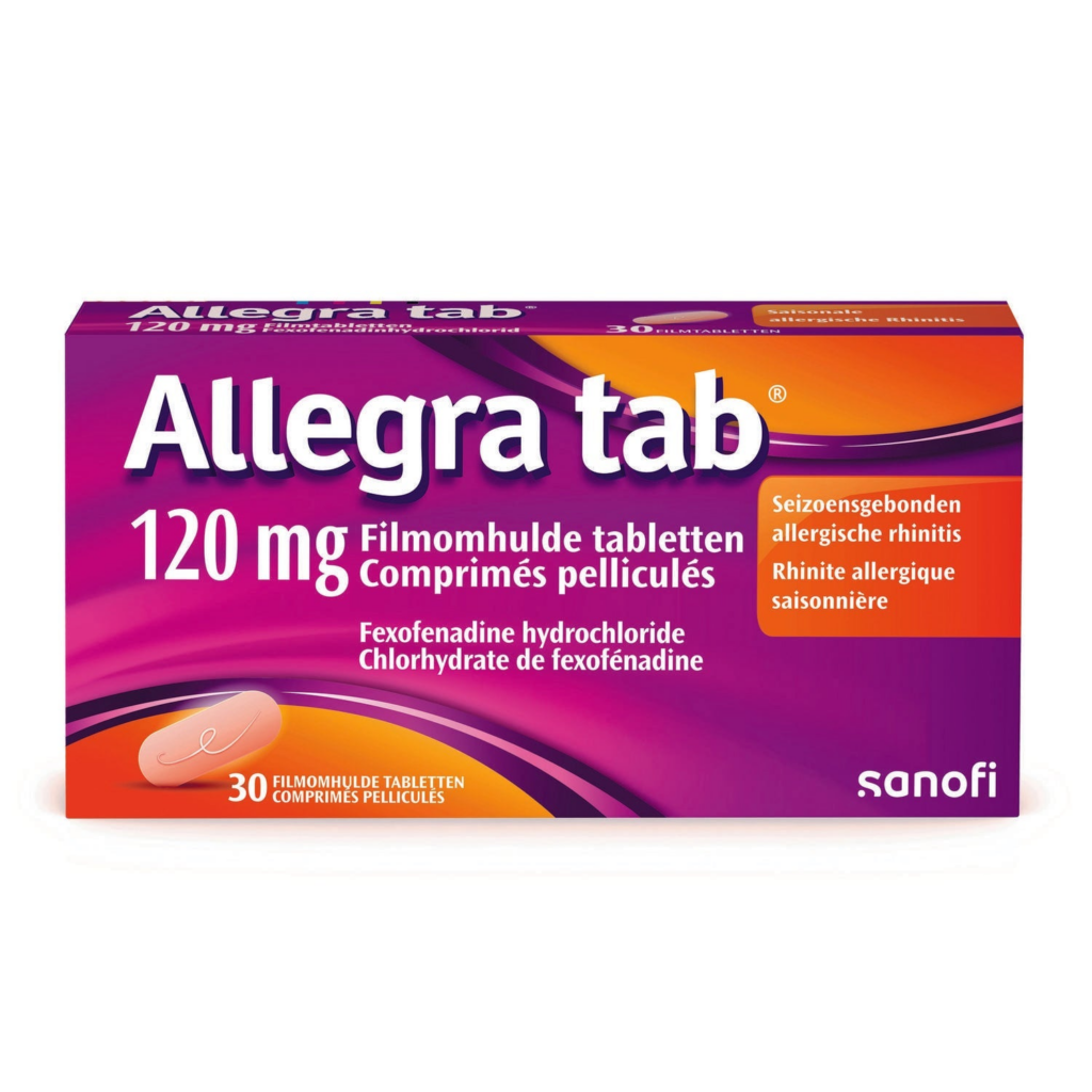 Allegra tab 120mg · 30 filmomhulde tabletten